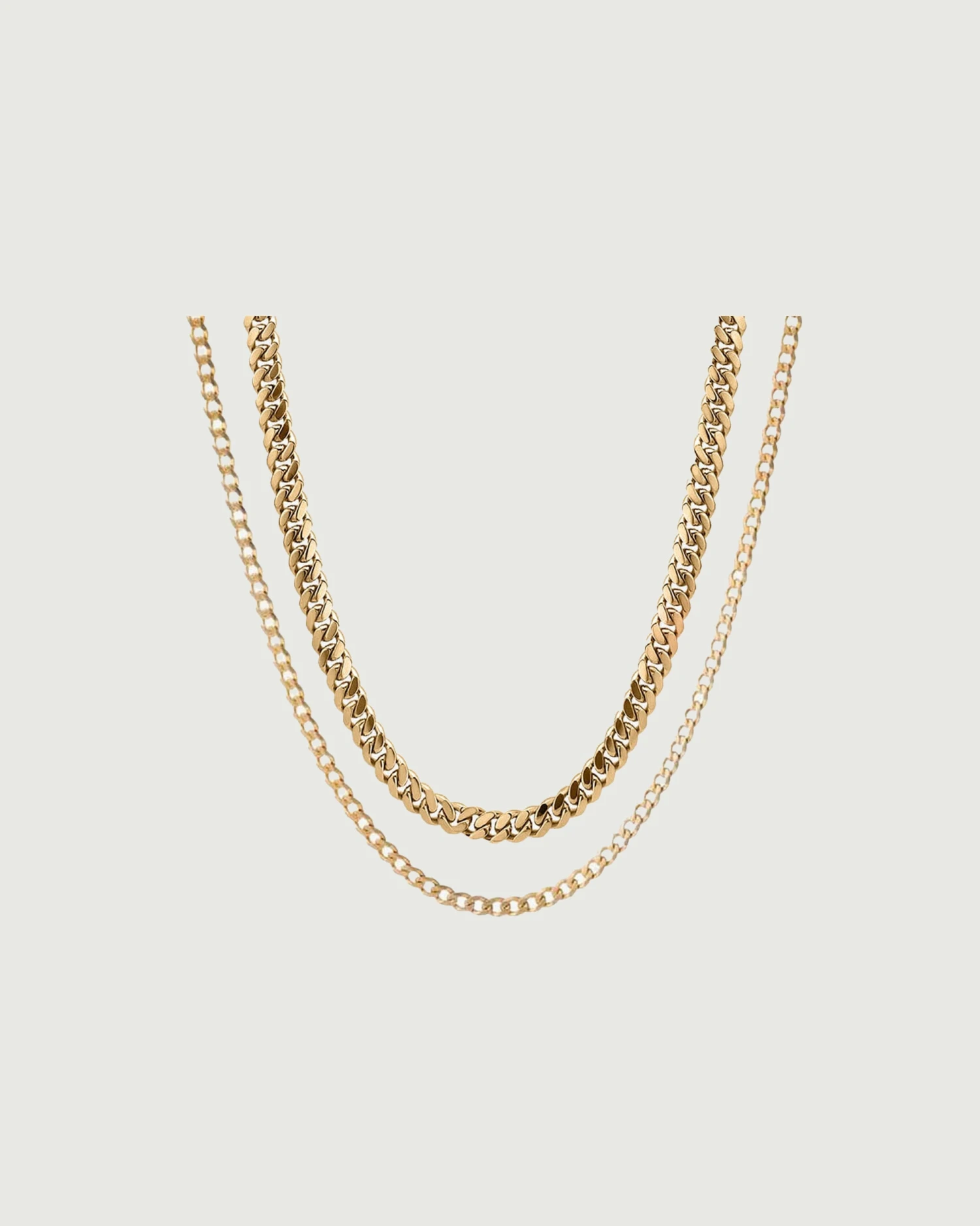 Cuban Chain Set | Gold 3 Cuban Chain Set | Gold