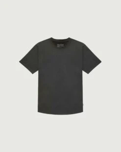 Curved Hem Tee | Charcoal