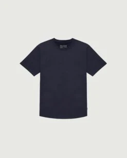 Curved Hem Tee | Navy