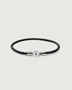 Gordon Leather Bracelet | Silver