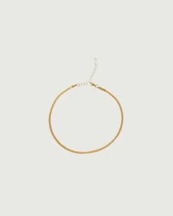 Herringbone Choker | Gold