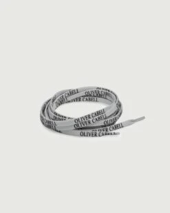 Oliver Cabell Grey Logo Laces