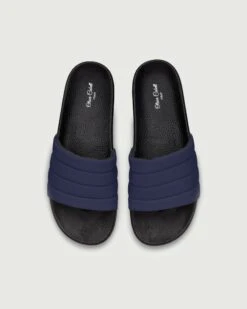 Vegan Slides | Navy -Oliver Cabell Teal Slide Top R1 navy