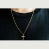 Cross Pendant Necklace | Gold -Oliver Cabell crosspendantnecklace dfa8d16d 4e24 4ea6 8ff3 79dd07e975ec