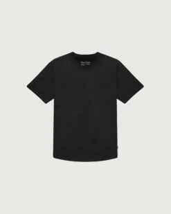 Curved Hem Tee | Black