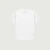 Curved Hem Tee | White