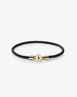 Gordon Leather Bracelet | Gold